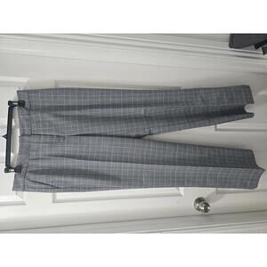 Anne Klein Gray Plaid Dress Pants